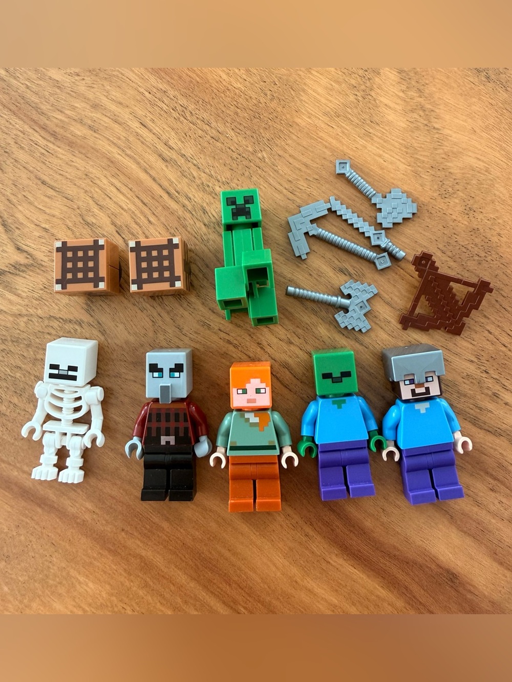 LEGO Minecraft Minifigure Lot